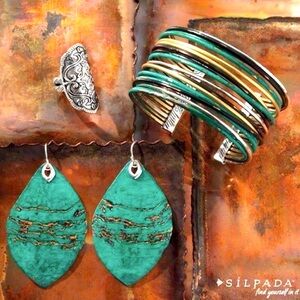 NEW Silpada Vintage Cayman Earrings Just Like Going to The Beach 🏝️